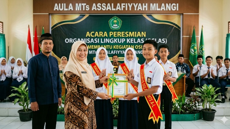 MTs Assalafiyyah Mlangi Resmikan Organisasi Lingkup Kelas (OLK)